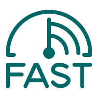 Fast response time icon with speedometer and speed waves for NQ Homewise service