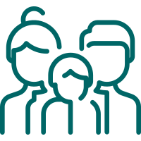 Icon of three people representing NQ Homewise as a local family-owned business